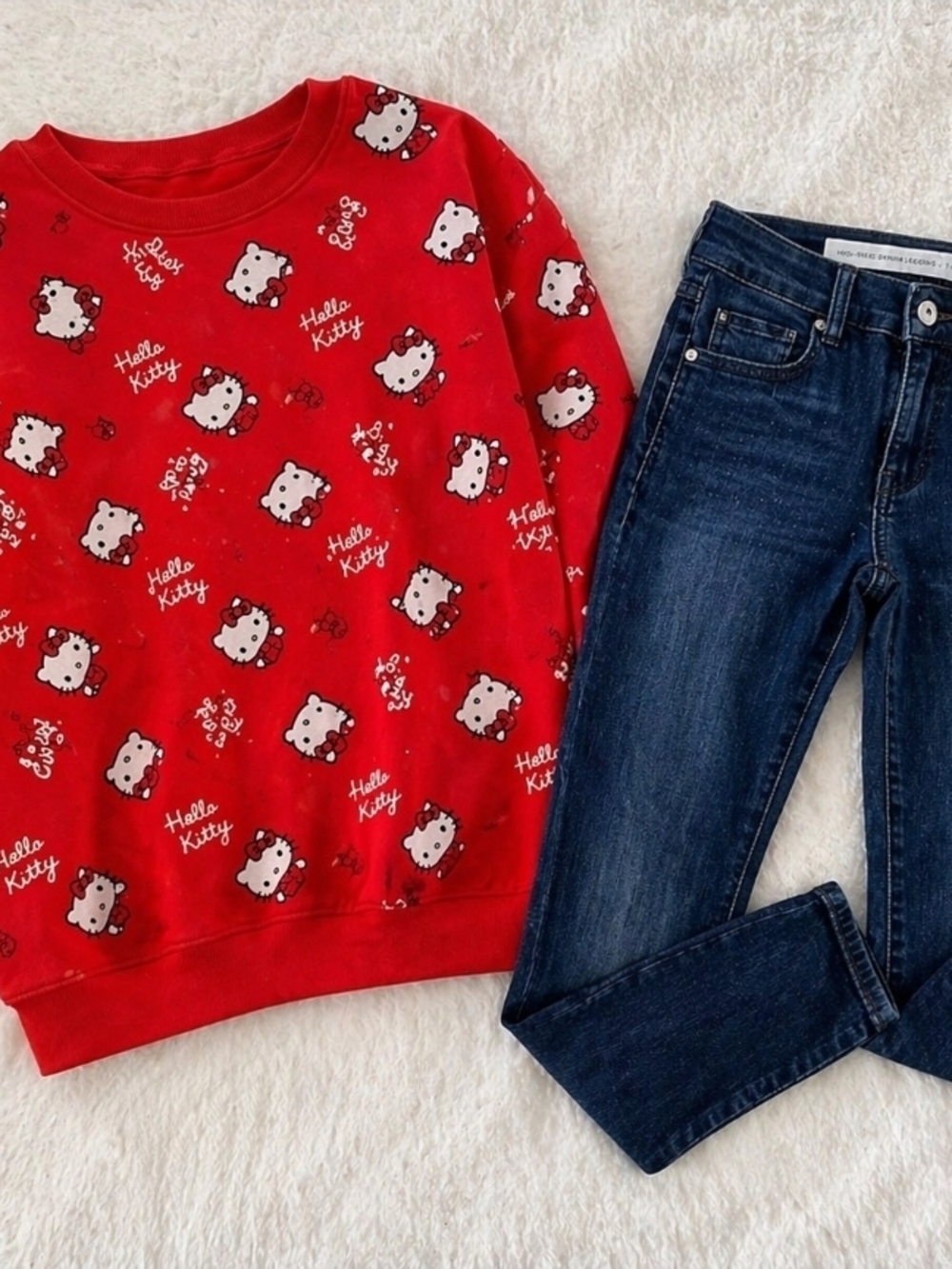 Hello Kitty Sweatshirt + Anthropologie Jeans Bundle Size M / 25 Bundle